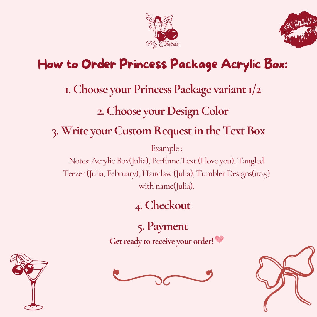 Mini Fan Princess Package Acrylic Box