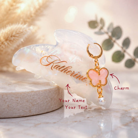 Holo Hair Claw with CHARM