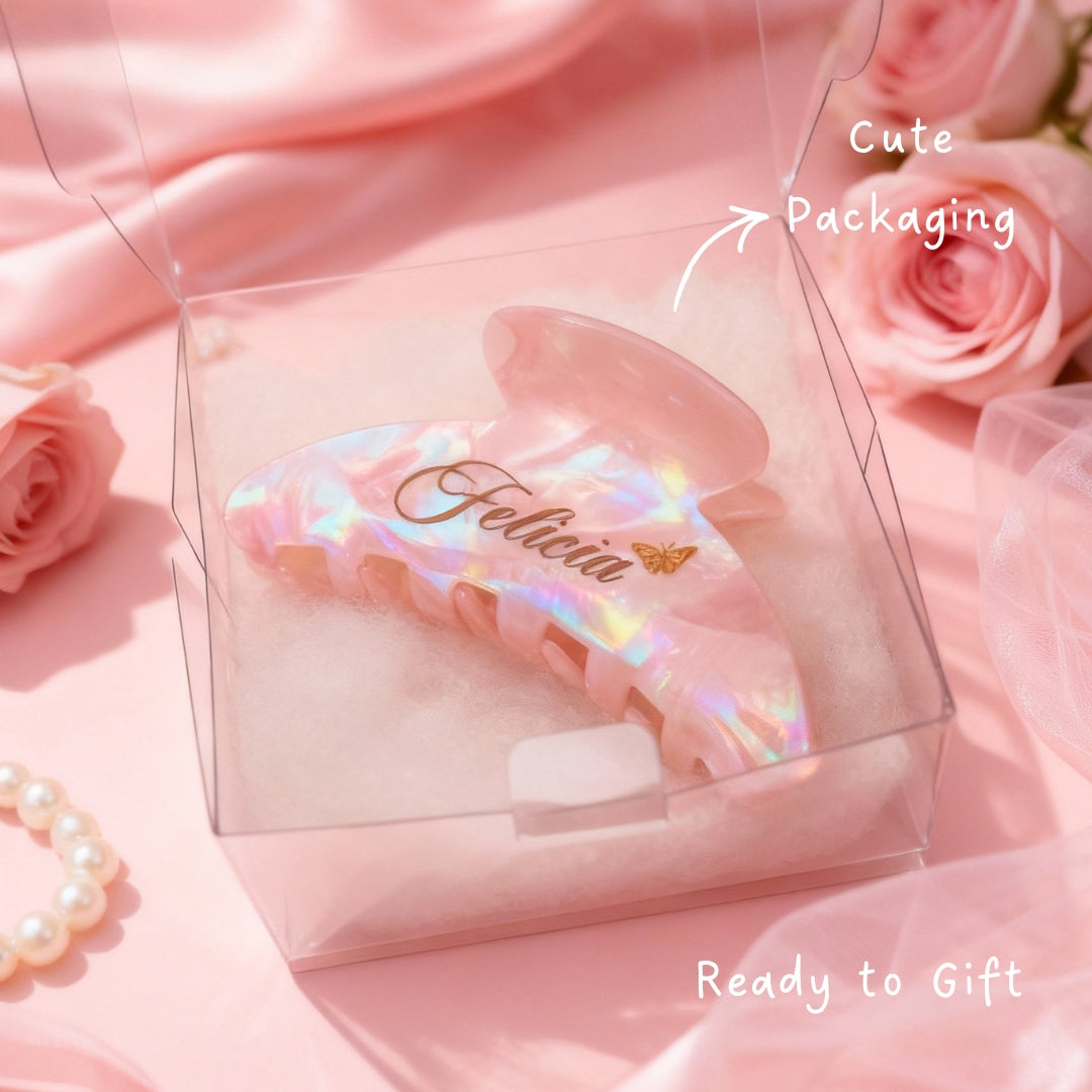 Marble Hair Claw with CHARM
