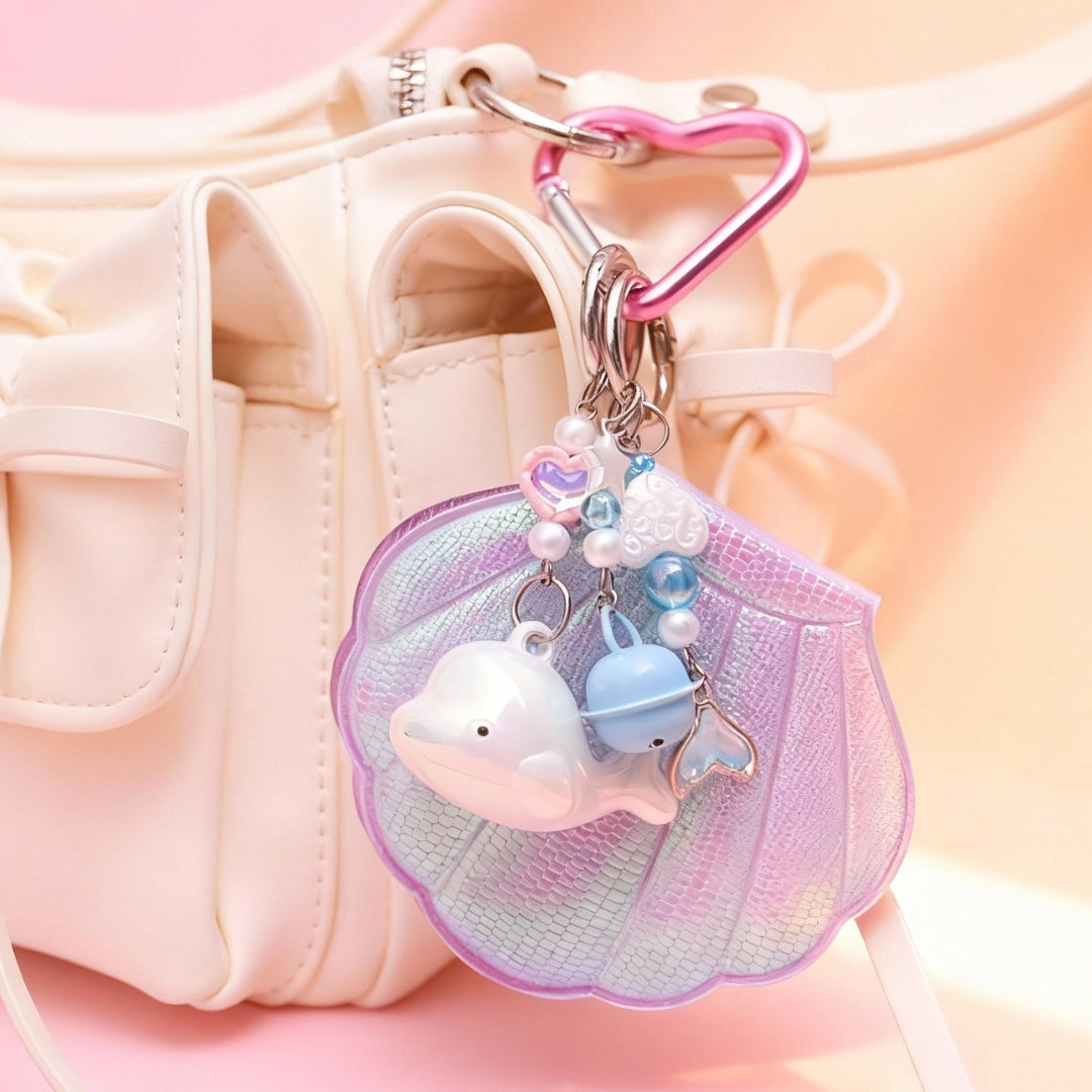 Mirror Shell Bag Charm