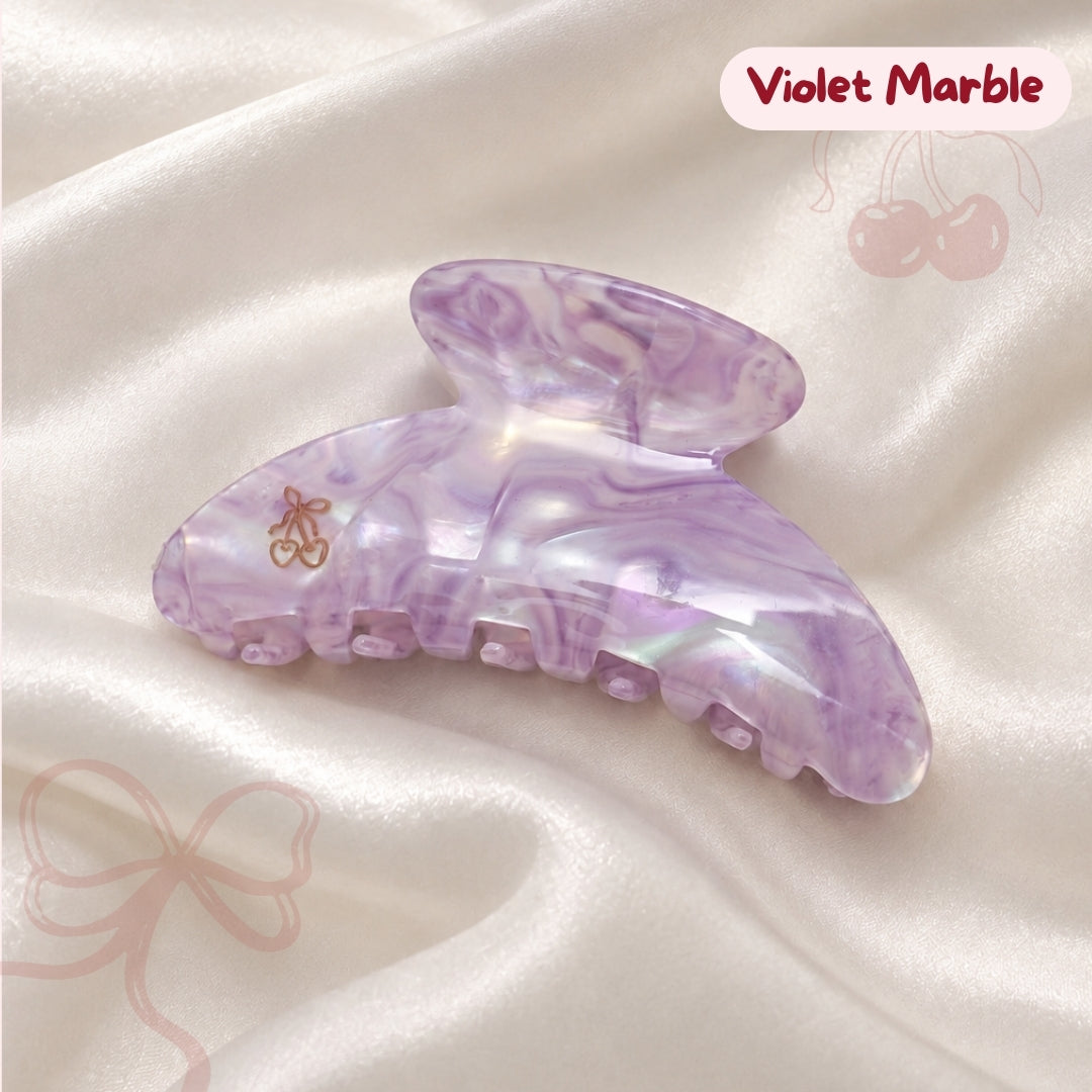 Marble Hair Claw with CHARM