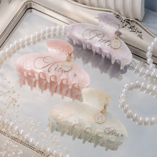 Pearl Hair Claw with CHARM