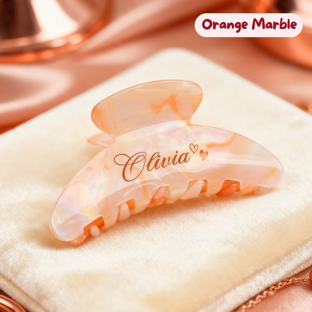 Marble Hair Claw with CHARM