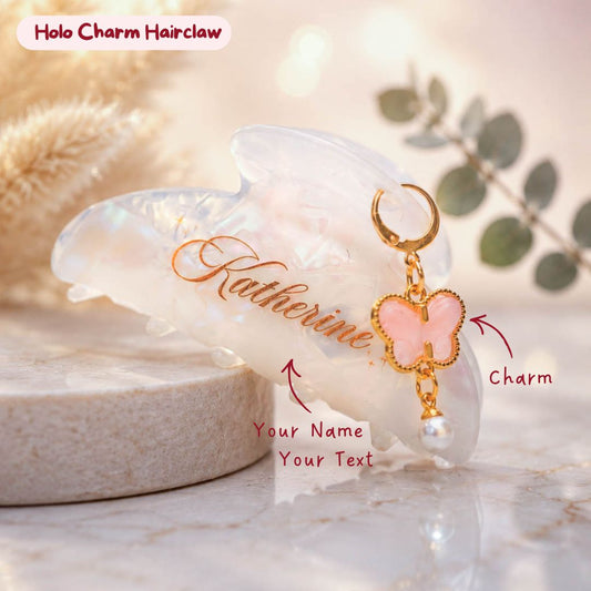 Holo Hair Claw with CHARM